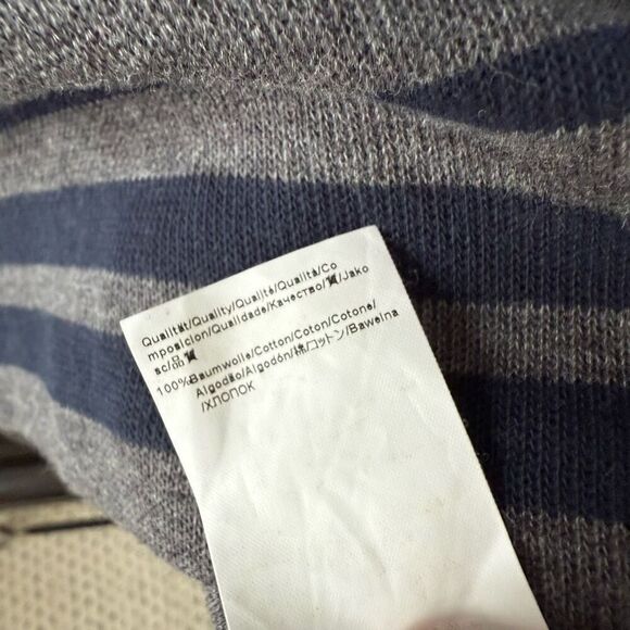 Boss Hugo Boss 1/4 Zip Cotton Sweater Grey Navy M - Picture 10 of 10